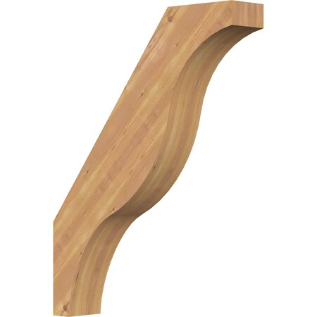 Ekena Millwork 5 1/2"W x 28"D x 36"H Funston Smooth Knee Brace, Western Red Cedar BRC06X28X36FST00SWR